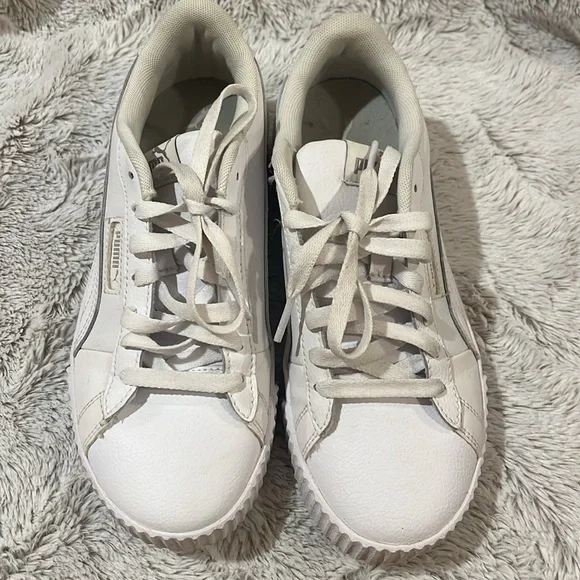 Puma Women's White Sneakers - Picture 3 of 5